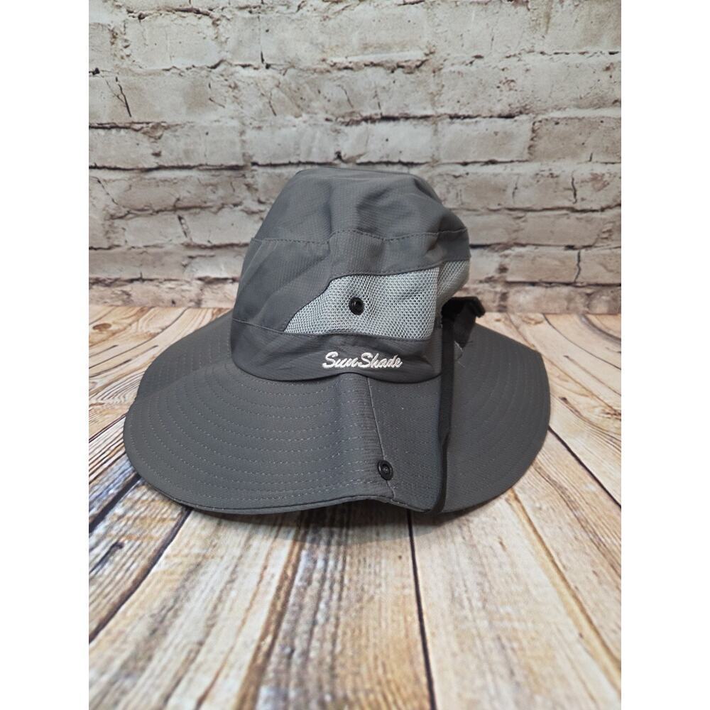 SunShade Gray Adjustable Unisex Hat Fishing Hat Camping Hat